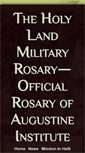 Mobile Screenshot of holylandmilitaryrosary.org